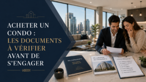 acheter condo documents a verifier